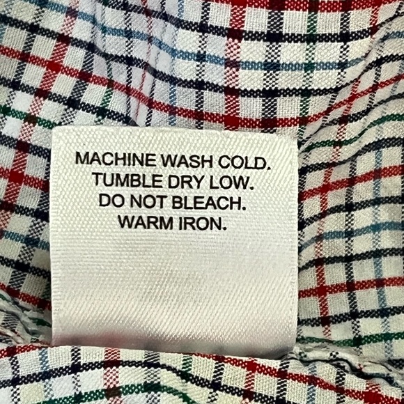 Johnston & Murphy Plaid Button Down Shirt Size L Holiday Occasion Casual Office - Picture 7 of 9